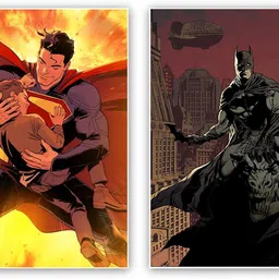 art recall Batman and superman poster Photographic Paper-picture-24