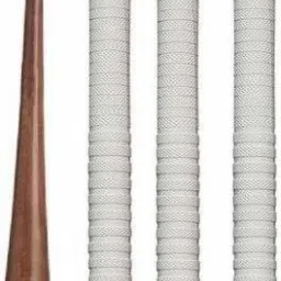 Cricket Bat White Grip + One Wooden Cone (Gripper) Extra Tacky Towel Grip-image-38