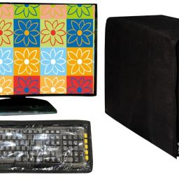 RS Creations DESKTOP COVER FULL SET for 20 inch Computer Desktop Cover - M21-Monitor,Keyboard & CPU Cover-image-36