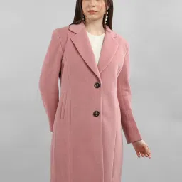 Tweed Solid Coat For Women-image-50