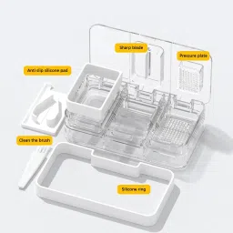 krupasadhya 3 Medicine Organizer Box with Pill Cutter for Small and Large Tablets Pill Box image 2
