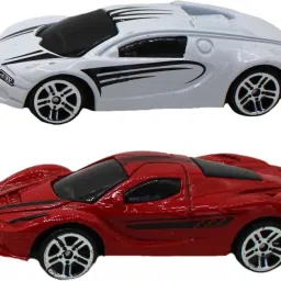 Set of 2 small size metal body pull back cars toys for kids green and black-0