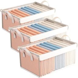 Polypropylene Cloth Storage Bag for Wardrobe/Saree Cover/Shirts Organizer Waterproof Storage Basket-image-28