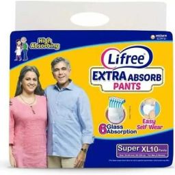 Extra Absorb Pants-Extra Large-(10 Pieces) XL-(10 Pieces) Adult Diapers - XL-image-0