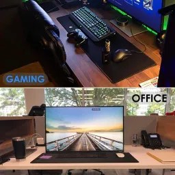 PEARIVE Extended & Large Gaming Mouse Pad| Stitched Embroidery Edges| Non-Slip Rubber Base |for Computer Laptop MacBook| Waterproof Keyboard Pad for Office & Home Mousepad image 3