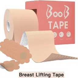 Breast Shaper & Lifter Boob Tape with 10 Nipple Pasties for Women R132 Nursing Breast Pad-image-82