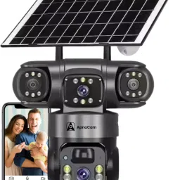 ApnaCam Smarthome 4G Solar Triple Lens 12MP Outdoor CCTV Camera | 3-Screen View Security Camera-image-29