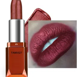 New Pearl-Shining Finish Shimmering Rust Red Lipstick-42