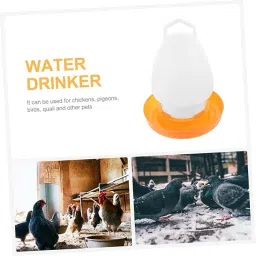 q8 twinkle Poultry Feeder and Waterer Set|1 Liter Capacity Feed Container & Water Dispenser Caged Bird Feeder image 3