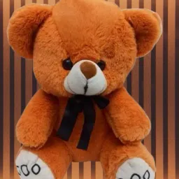 Brown Color Bow Teddy Bear For Kids- 35 cm-picture-35