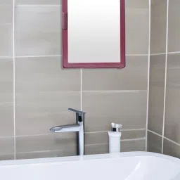 Burgandy SMALL MINI Mirror Storage Wall Cabinet for Bathroom Medicines Makeup MAROON COLOR, Wall Hung Box with Mirror, SMALL SIZE, Multiuse Multipurpose Shelf Bracket-image-38
