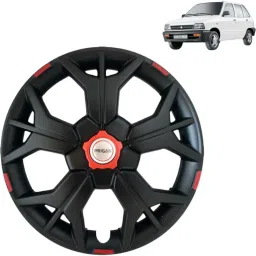 800 Sharp Matte Black 12 INCH Wheel Cover For Maruti 800-image-62