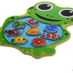 highseas Wooden Magnetic Fishing Travel Table Toy Fish Catching Counting Board Tray-picture-8