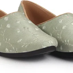 Festive Ethnic Half Cut Juttis for Wedding|Traditional Kurtas & Sherwani Shoe Mojaris For Men-image-12