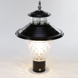 areezo Waterproof Outdoor Gate Light for Home & Garden (Bulbnot Incl.) (Pack of 1)(Jalwa Black) Gate Light Outdoor Lamp-picture-24
