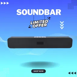 GUGGU 20W Bluetooth Soundbar with 4 Hours Wireless PlayTime Bluetooth Speakerso0147 20 W Bluetooth Soundbar-image-75