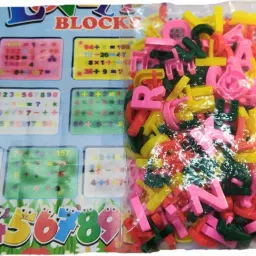cabin hut Magic Lovely Blocks-Learn Math, Alphabets ,ABCD,1234 in push bead style for Kids image 3
