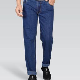 Men Regular Mid Rise Blue Jeans-image-32