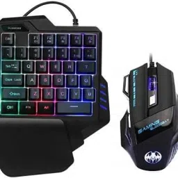 conifer Gaming Combo- LED Backlit USB Wired Keyboard, Programmable 7 Button Lighted Gaming Mouse and Mouse Pad for Computer PC Gamer, Combo Set of 3 Combo Set-13