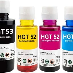 gAdi GT 53 & 52 Compatible Refill Ink for 310 315 319 410 415 5810 Inktank Printer Black + Tri Color Combo Pack Ink Bottle-image-20