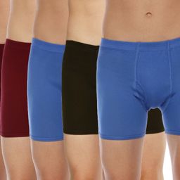 Pack of 5 Dollar Lehar Mens Combed Cotton Trunk - Pack of 5 - Actual Colour May Vary Solid Men Trunk-picture-24