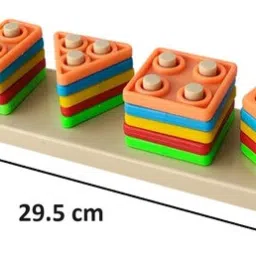 kidsbuddy Geometric Shape Sorter Puzzle Toy Shape Matching Blocks Color LC03.3485 Geo image 3