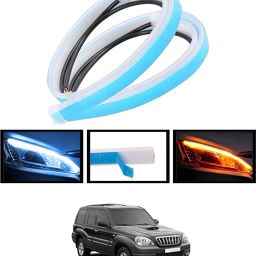 Waterproof New Design Universal Audi Strip Yellow & White Light For Car-264 Car Fancy Lights-image-53