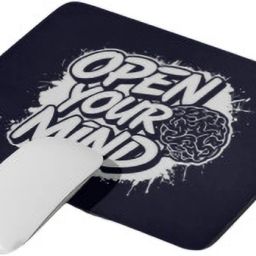 Zipcartz "Open Your Mind" Quote Printed Mousepad Home, Laptop & Computer Use Non Slip Base Mousepad-image-1