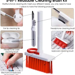 RAVARIYA 5 in 1Soft Brush Keyboard Cleaner with Multi-Function Computer Cleaning for Computers, Mobiles, Laptops image 5