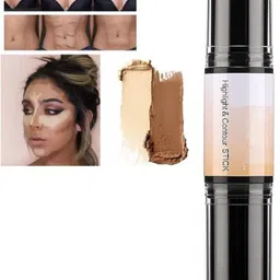 oletsun New Duo Shade Contour Stick-Long Lasting Highlight Concealer Face Makeup Concealer-picture-30