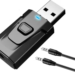 STRIFF Bluetooth Car Adapter Bluetooth 5.0 Car Adapter Mini Transmitter/Receiver, Aux Jack, Hands-Free USB Hub-14