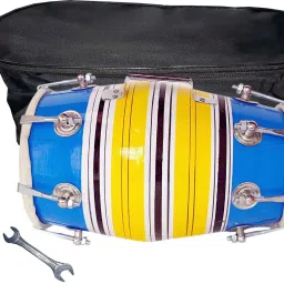 Blue Baby Dholak With Full toll kit 36011 Nut & Bolts Dholak-image-15