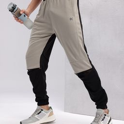 hrx by hrithik roshan Men Colorblock Beige Track Pants-picture-30