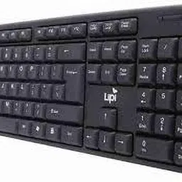 lipi USB Keyboard with UV Coated Keycaps - 104 Keys, 2 meter Cable, Wired USB Standard Laptop Keyboard Compatible with Laptop image 2