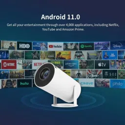 TOTAL Mini Projector WIFI Android IOS Full HD 1080P Miracast Youtube TVStick HDMI USB (5000 lm) Portable Projector image 2