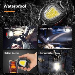 Hiwaga Keychain LED Flashlights, Rechargeable Flashlights with Lighter Triangular Shaped Emergency&Camping Flashlight with Ciggrate Lighter Cigarette Lighter, USB Flash Drive, Led Light image 5