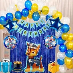 party midlinkerz paw patrol birthday party decoration – combo pack of 52, paw patrol foil balloon-picture-43