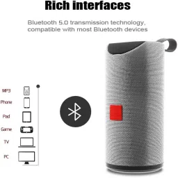 Techobucks Brandedwireless Superb sound blast with ultra 3D bass |splashproof |Mini dynamite thunder sound |Wireless Bluetooth Speaker Compatible with All Mobile Phones |FM/AUX/TF/BT Modes 10 W Bluetooth Speaker image 4