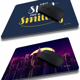 SMULY Printed Designer Anti Skid, Thick Non-Slip Rubber Base Mouse Pad COMBO PACK OF 2Compatible with Computer, Laptops, PC, Home & Office Mousepad HD Quality Mousepad-2