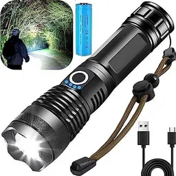 zeno volt 376Torch LED 1000 m Light Range Military Tactical USB Rechargeable 6 hrs Torch Emergency Light-picture-8