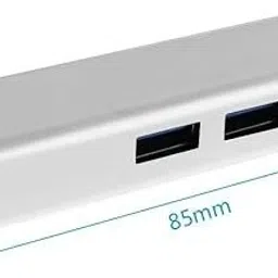 RuhZa USB 3.0 Hub Ethernet, USB Hub USB Splitter with 1000M Ethernet Wired Ethernet Lan Adapter compatible with Linux image 3