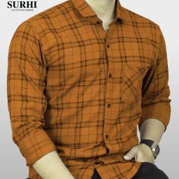 Men Regular Fit Checkered Spread Collar Casual Shirt-image-31