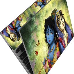 Anweshas HD Printed Full Panel Laptop Skin Sticker Vinyl Fits Size Upto 15 inches No Residue, Bubble Free, Waterproof - Cute Radha Krishna Self Adhesive Vinyl Laptop Decal 15.6-image-57