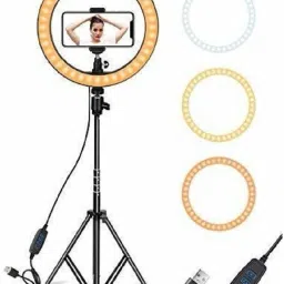 JERK Original 10" inch LED Ring Light with 7 FEET Tripod Stand and Mobile Holder Tripod Kit-16