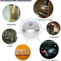 Urankart USB Charging Wireless Sensor Wall Light Pack Of 5 Motion Sensor Light image 4