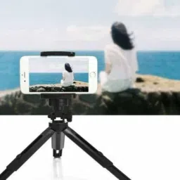 LKMO Extendable Mini Tripod + Universal Mobile Holder Lightweight Portable 5 Time Height Adjustable Upto 28 cm Perfect for Vlogging, Video Shooting,Photography etc Fit for All Mobile Phones, Action & DSLR Camera's Tripod Kit, Monopod Kit, Tripod Ball Head, Tripod Clamp, Tripod Bracket image 2
