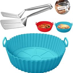 1Pcs AIRFRYER TRAY & 1Pcs STAINLESS TONG Airfryer Tray-image-32