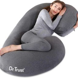 USA C Shape Full Body Maternity Cushion Pillow Pregnant Women to Sleep 362 Soft Microfibre Solid Pregnancy Pillow Pack of 1-picture-16