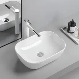 PREMIUM GRADE CERAMIC TABLE TOP WASH BASIN ( 13 * 18 ) Counter Top-image-59