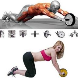 sisodiya enterprise Double Wheel Ab Exercise Roller Ab Exerciser image 2